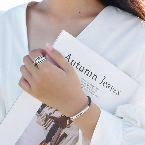 NEW 925 Sterling Silver Infinity Adjustable Ring - Picture 3 of 7